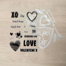 Clear Stamps & Metal Dies Set for Card Making, Scrapbooking, DIY Crafts, Journaling, Greeting Cards, Holiday Decor – Compatible with standard craft