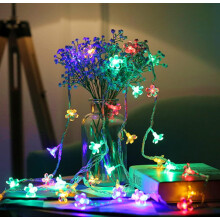 Cherry Blossom Flower String Lights, Fairy Lights Cherry Blossom Lights Battery Operated Decorative Lights for Bedroom Decoration