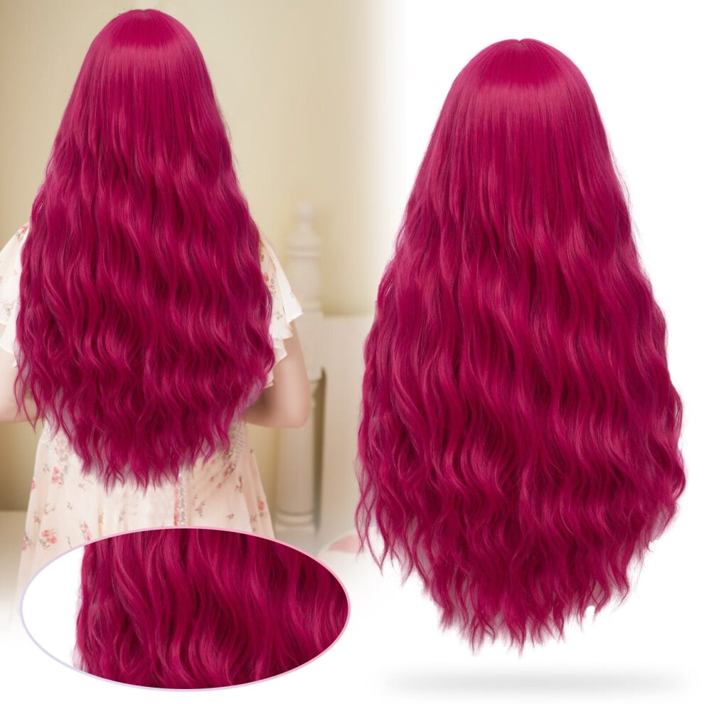 Ladies Wig, Wig Human Hair Wig, 26 Inch Curly Wig Shoulder Length, Suitable For Party Decoration