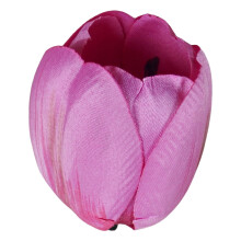 Tête de tulipe artificielle en soie (1 pièce)