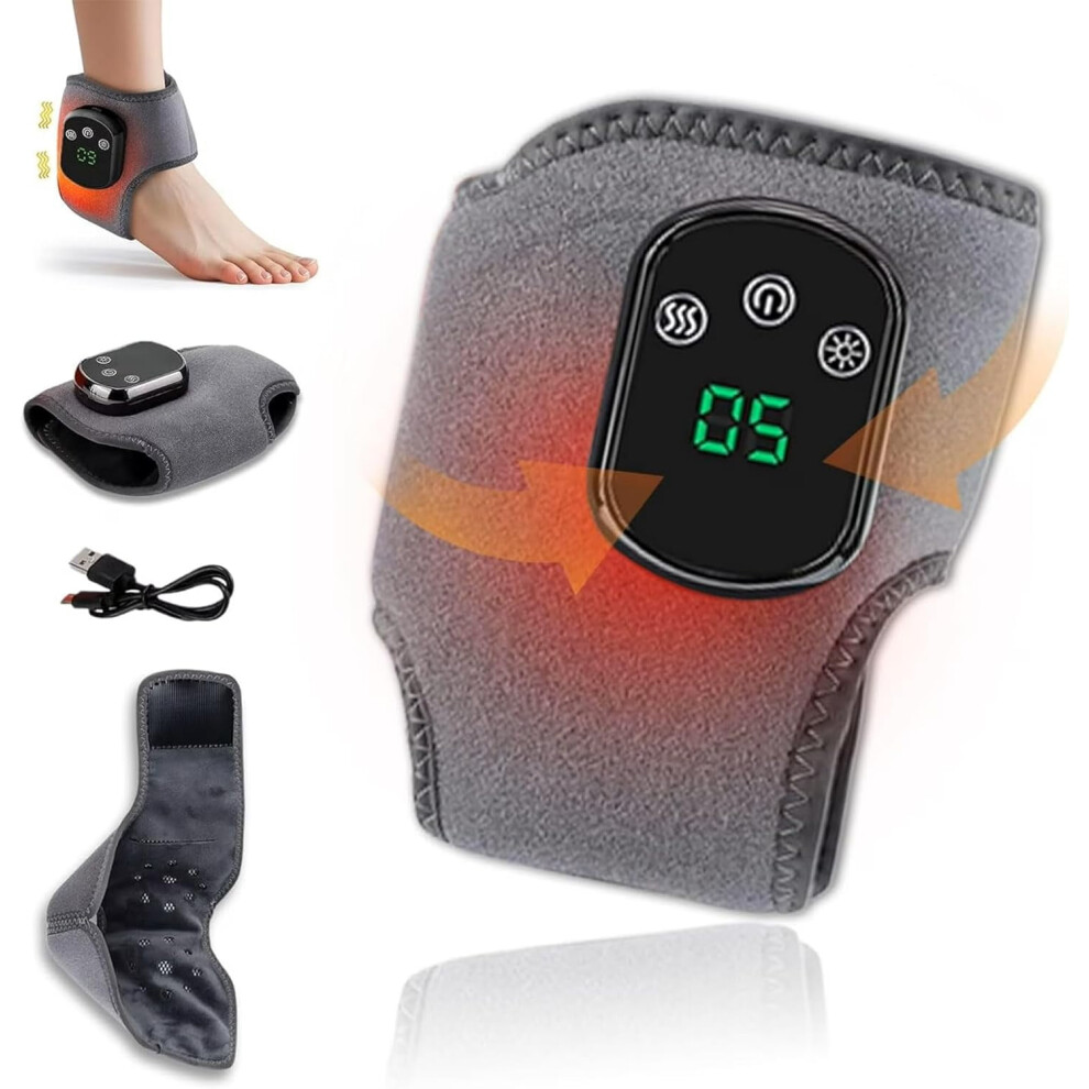 Foot Renew Triple Method Massager,Wireless Portable Foot Massager,Heat-Enabled with Three Vibration Settings Pain Relief for Feet (2PC)