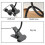 Lampe de lecture à pince USB, lampe de chevet 3 couleurs à intensité variable 5