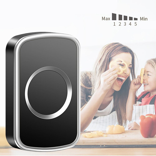 Wireless Doorbell Battery-Free Loud Pager 300ft Range