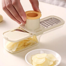 Hachoir à ail et mandoline en acier inoxydable 2 en 1