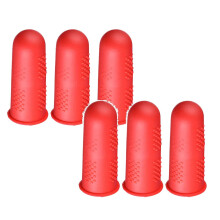 Silikonfingerskydd Skärtåliga 6-pack