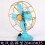 Vintage metallbordsfläktskulptur retro skrivbordsdekoration 1