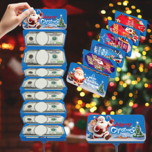 Porte-monnaie de Noël avec 10 emplacements pour cartes et billets