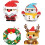 Kerstman bouwblokken set (4 stuks) 1
