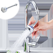 Spatbescherming voor de keukenkraan met waterfilter en beluchter
