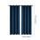 Blackout Blue Perforated Thermal Curtains Tab Top 79 inch 3