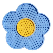 Lick Mat for Dogs Cats Flower Shaped Pet Slow Feeder Dog Cat Puppy Bowl Lick Pad for Dog Fun Alternative to Slow Down Eat