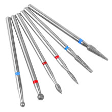 6pcs/set Rotate Nail Drill Bits Milling Nail Cutter Bits for Cleaning Nail Cuticle Manicure Pedicure Tool