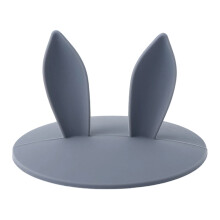 Couvercles en silicone à oreilles de lapin pour tasses, 10 x 5 cm, réutilisables