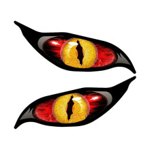 Upgraded Series Red Decal Sticker Waterproof Window Sticker 12/20cm Length fits for Motorcycle Vehicles