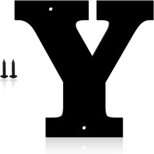3" Metal Modern House Numbers & Letters – Outdoor Address Signage for Door, Mailbox, Garden – Compatible with Y