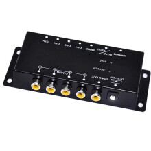 4-Channel Car DVR Switcher Box for 360 Panoramic Video, IR Remote Control, Compatible with Car Cameras