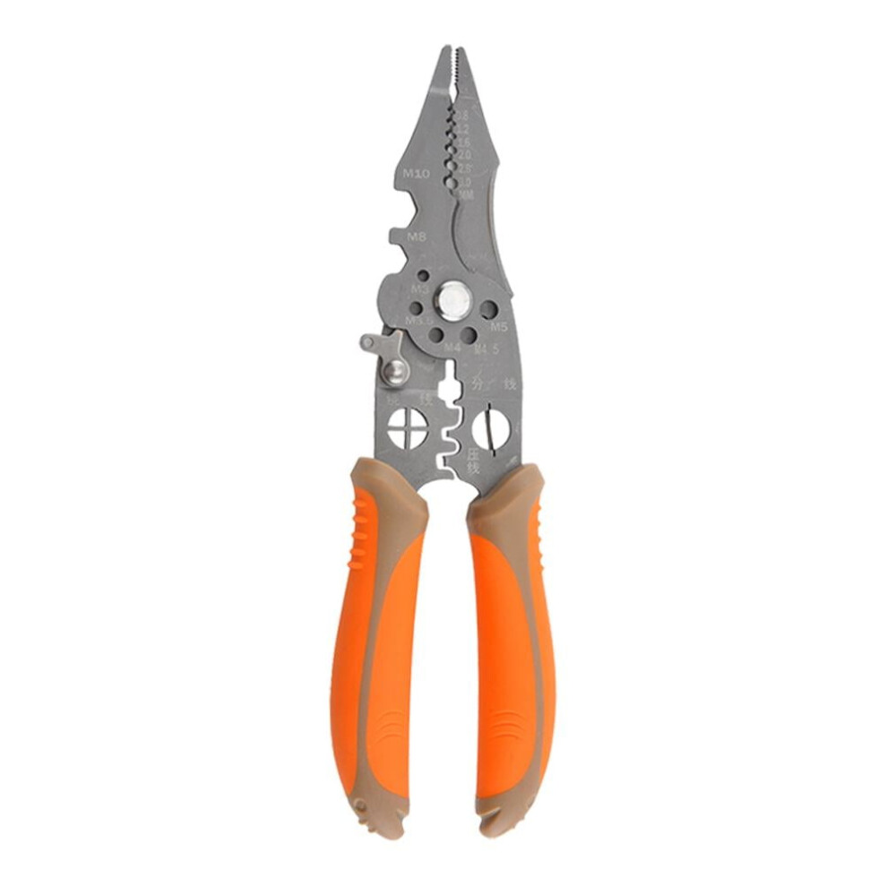 Qenashaing Adjustable Wire Stripper Tool, 8.27", Cr-V Steel, Cutting & Crimping Â For Electrical Work, Diy, Home 9485826546559