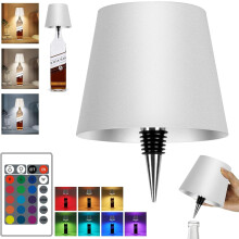 Lampe bouteille avec variateur à distance, blanche, 1 unité