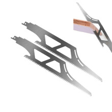 9" 16TPI Carbide Bimetal Reciprocating Saw Blades (225mm), 204mm Working Length for Wood Cutting & Tree Trimming, with Storage Box