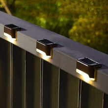 Lot de 12 lampes solaires d'extérieur blanc chaud étanches