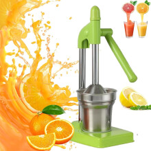 Cast Iron Hand Press Juicer for Lemons & Oranges – Heavy Duty, Easy Clean, Home Kitchen Essential (Green)