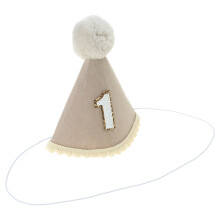 Baby Girls 1st Birthday Party Hat, Felt Cloth Festival Celebration Caps Unique Decor Photoshoots Props for Shower Party
