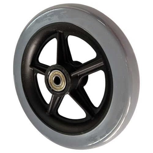 Roda dianteira giratória para cadeira de rodas de 6/8 polegadas