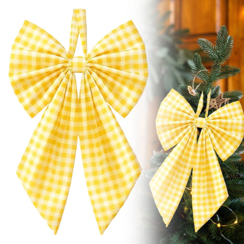 Laço de veludo para topo de árvore de Natal, grande, 30 cm (12 polegadas)