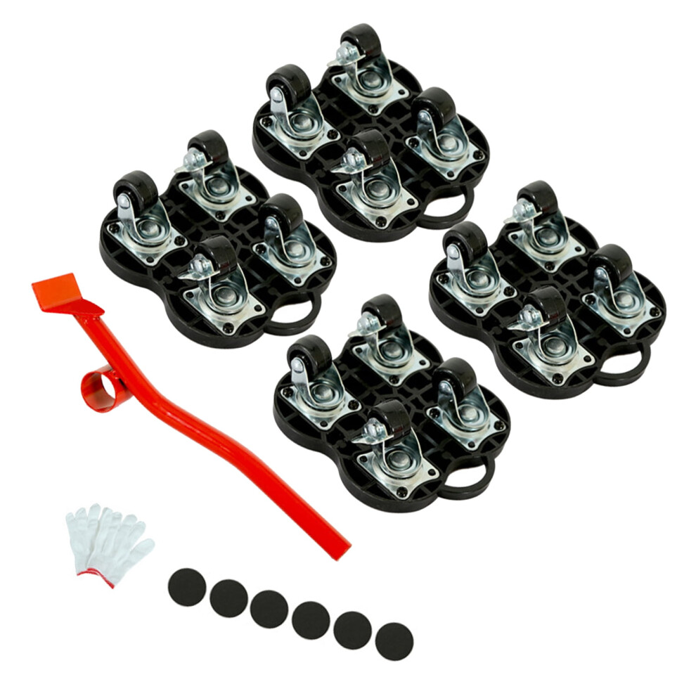 Furniture Moving Transport Roller Set Heavy Duty Furniture Lifter Labor Saving Appliance Mover Sliders Easy Safe Large 9485826544180