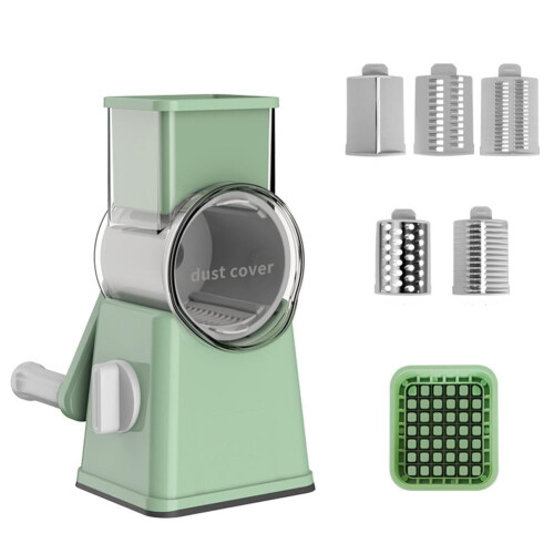 Multi Functional Vegetable Slicer, New Hand Cranked Drum Slicer New L0