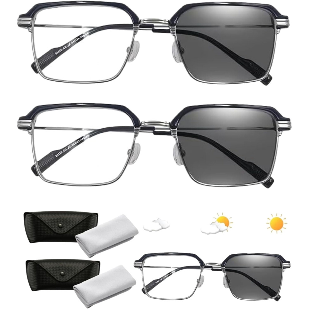 Frameless Smart Zoom Reading Glasses,Precision Vision Aid Tool Adjustable Focus Assist Glasses