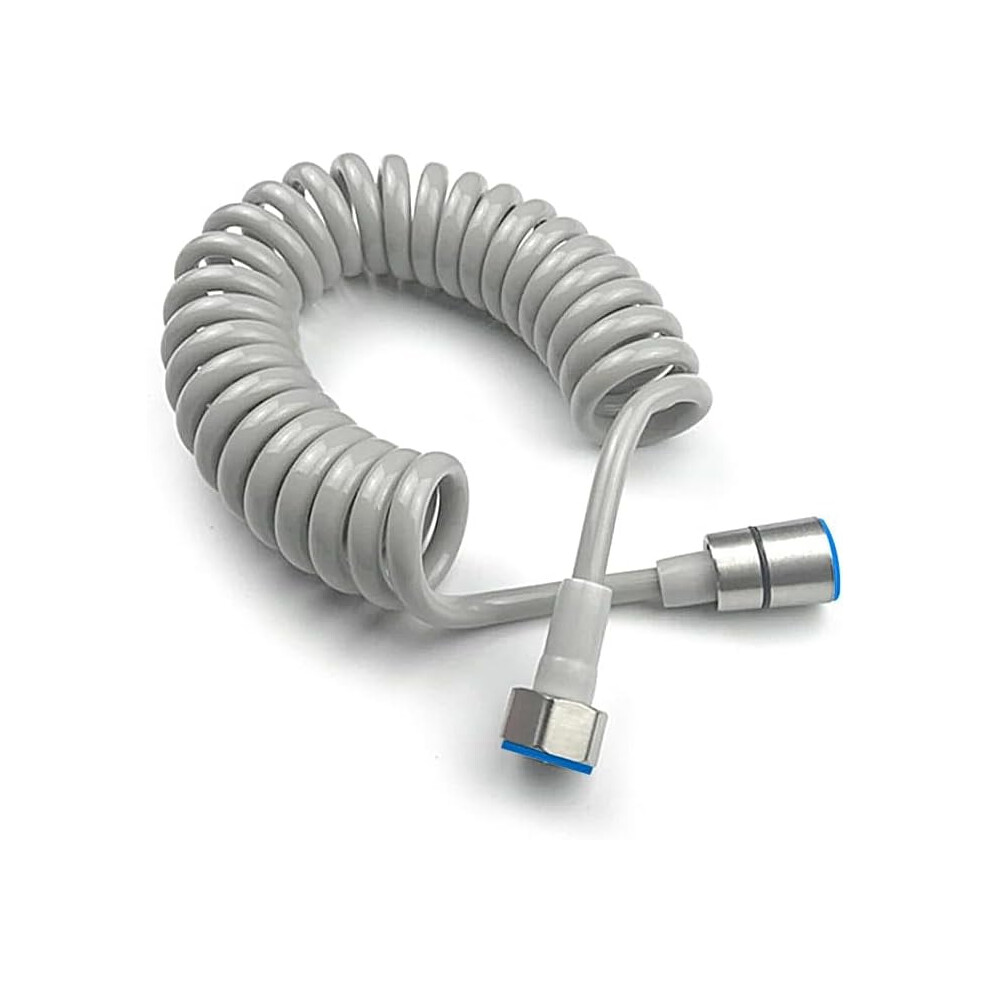 Spring Flexible Shower Hose, Abs Spiral Telescopic Hose For Hand Shower, Bidet Sprayer, Toilet Faucet Â G1/2 (Gray) 9418476630347
