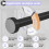 Black Spring Tension Shower Rod32-60in 3