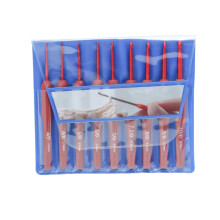 17PCS Ergonomic Crochet Hooks with PVC Bag, Crochet Hooks Set for Hand; DIY Crochet Craft Hand Stitching