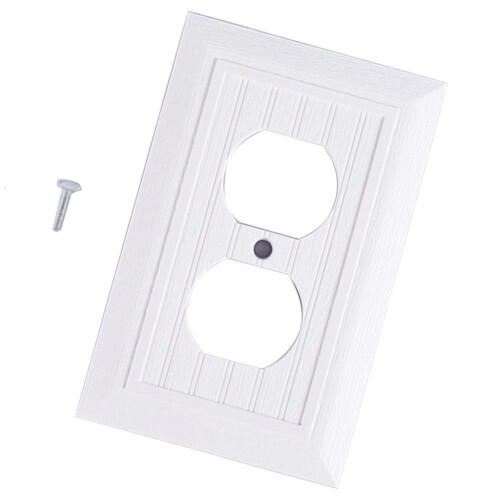 Plaques de recouvrement pour prises électriques et interrupteurs (1 paquet)