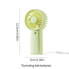 Mini Handheld Fan Portable Small Cooling Fan USB Rechargeable Makeup Eyelash Cooler Battery Powered Hand-held Fan Outdoor Office