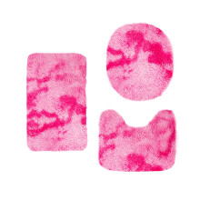Ensemble de tapis de bain roses d'hiver (3 pièces) : 40 x 38 po, 40 x 50 po et 40 x 60 po