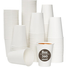 Gobelets à café en carton 237 ml (8 oz), paquet de 360