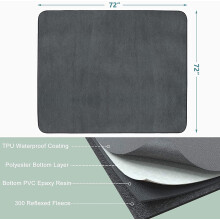 Washable Pee Pads for Dogs 72x72 Large Reusable Non-Slip Heavy Absorbency Pads