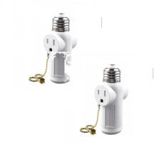 Foglalat-Dugó adapter E26/E27 Húzólánc 2 db