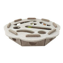 Cat Scratch Puzzle Enrichment Box with 3 Bell Balls and