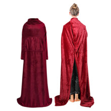 Wearable Blanket with Sleeves for Adults, Fleece, One Size