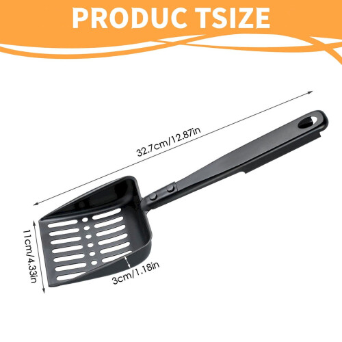 Peneira de cinzas para lareira com design vazado em metal preto, 33 cm (13 polegadas) 2