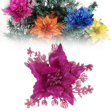 Décoration de Noël artificielle pailletée pour la Saint-Valentin, idéale pour décorer un sapin ou une couronne de mariage.