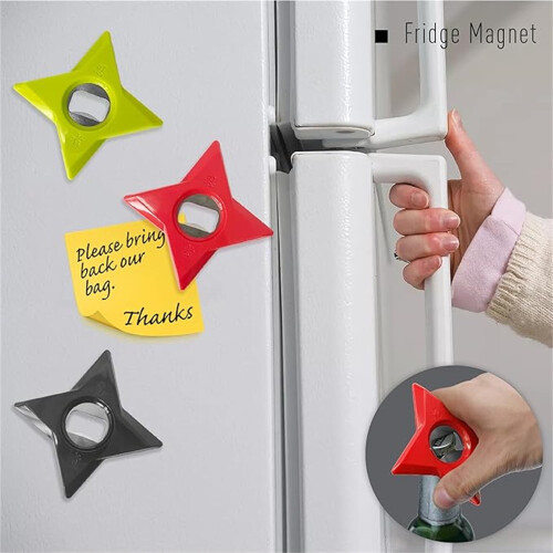 Magnetisk flaskeåbner i metal, 3-pak 2