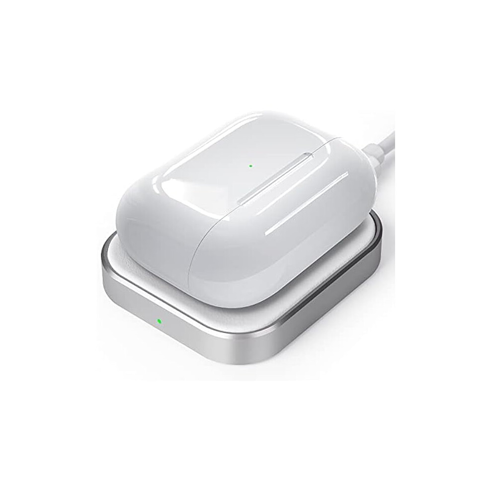 Fu1999 Airpods Pro Wireless Charger Â Compatible With Airpods Pro 2/1, Airpods 4 (Anc), 3, 2, And Airpods Wireless Charging Case Â White 9181073363511