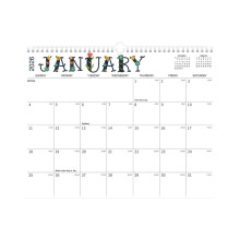 Moderner Wandkalender mit YO-Flower-Design – Feiertage & Jahrestage, für Wohnzimmer & Büro