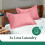 Solid Color Pillowcase Pillow Cases Standard Size Set of 2 - Polyester Microfiber Pillowcases, Super Soft and Cozy Pillow Case (Pink) 7