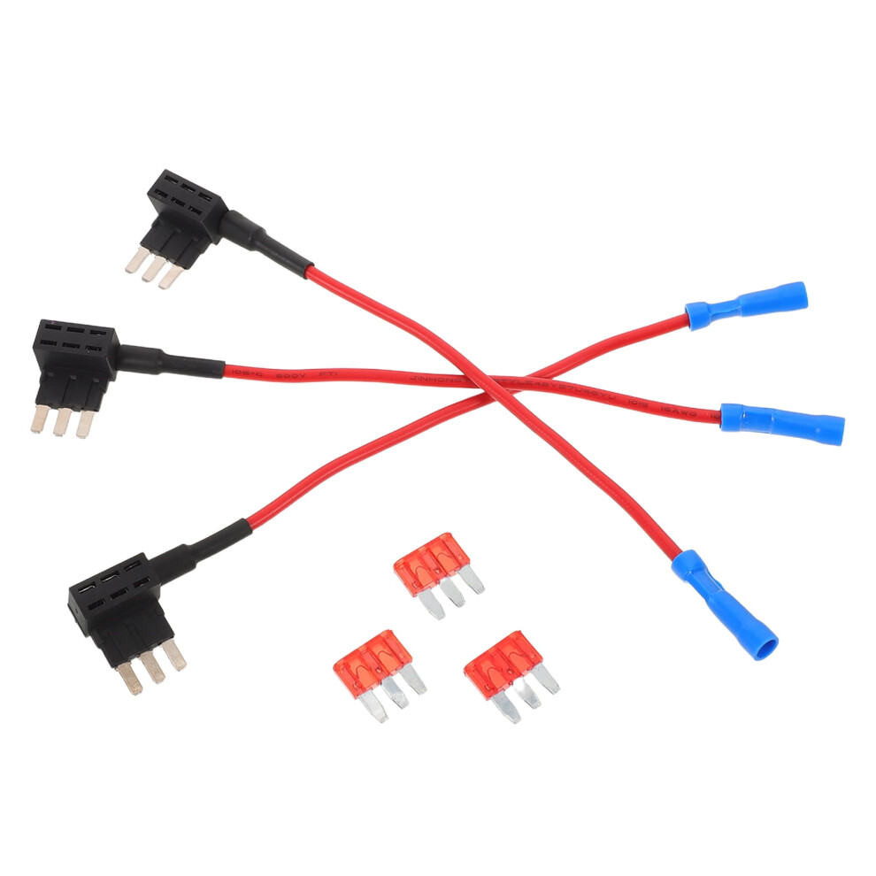 3-Piece Car Fuse Tap Set With Multi-Color Auto Fuse Adapters For Easy Automotive Circuit Expansion 9558633967821
