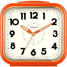 Réveil analogique silencieux de 5,5 pouces avec réveil en douceur, volume progressif, fonction snooze et éclairage manuel – Compatible avec les